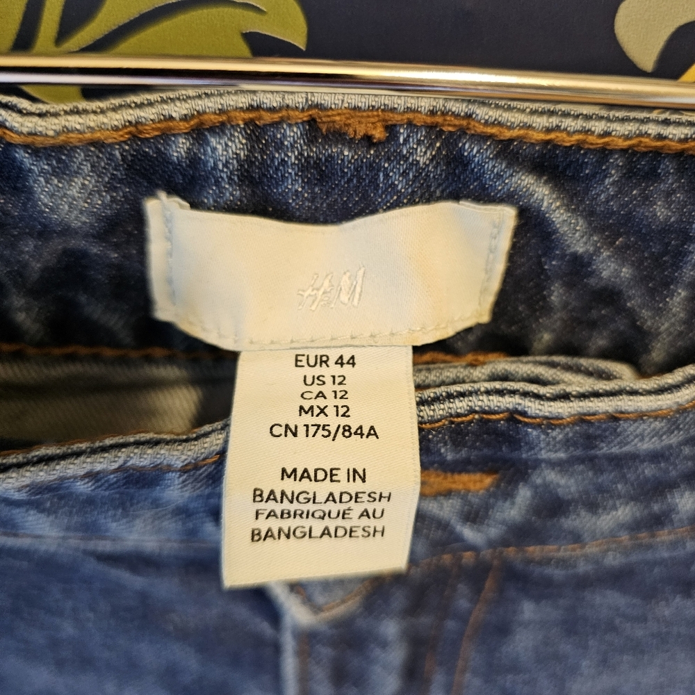 H&M Classic Cropped Wide Leg Chino Jeans - Picture 5 of 5